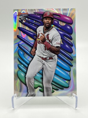 Jordan Walker 2023 Bowman's Best Lava Refractor Shellacked Insert RC #26/50
