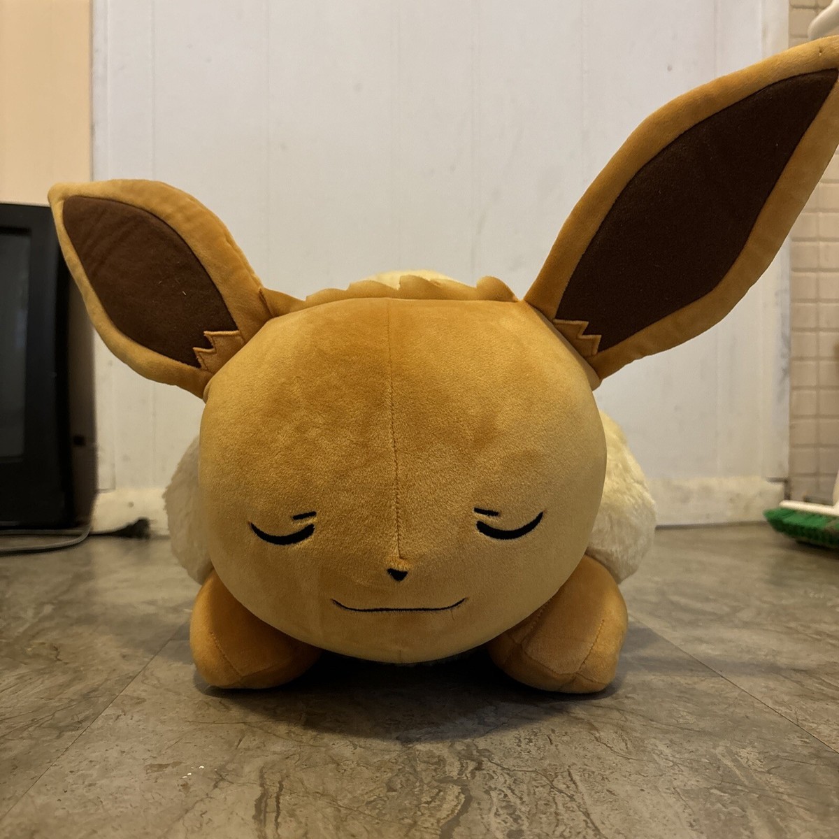 Official Pokémon Sleeping Eevee Plush 24 Inch LARGE