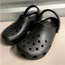 Crocs Unisex Black Slip on Classic Hiker Clogs Slippers - US M7/W9