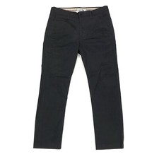 Acne Roc Satin Men's Black Pants Size 44 US Size 29X22.5 Mid Rise Slim