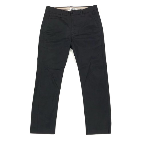 Acne Roc Satin Men's Black Pants Size 