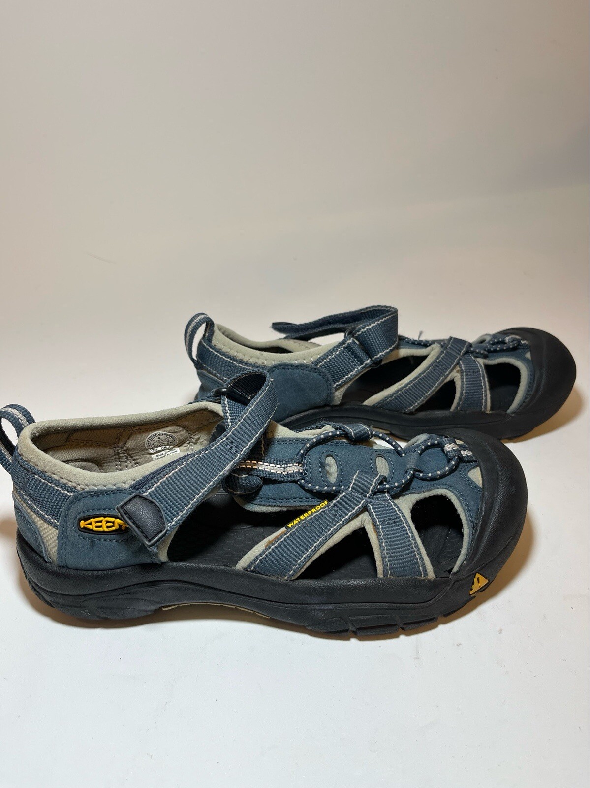 Sandali Keen Youth blu talpa impermeabili lavabili acqua scarpe slip on taglia 4