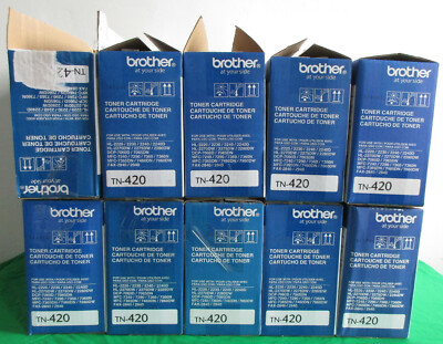 TN-420 Empty Toner Cartridges Genuine Brother Lot Of 10 Everything But The Ink