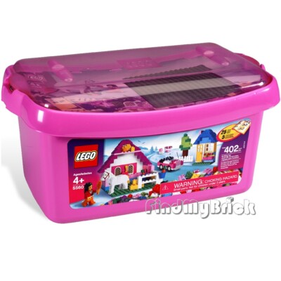 NEW Lego Classic 5560 Large Pink Brick Box - Girl Horse Car