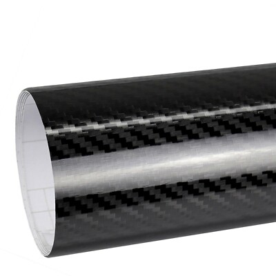 5D Carbon 9,9 /m² Folie Autofolie Schwarz Glanz selbstklebend Blasenfrei Folie