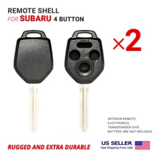 2X Remote Head Key Shell For Subaru with 4 Button with Blade TOY43R/B110