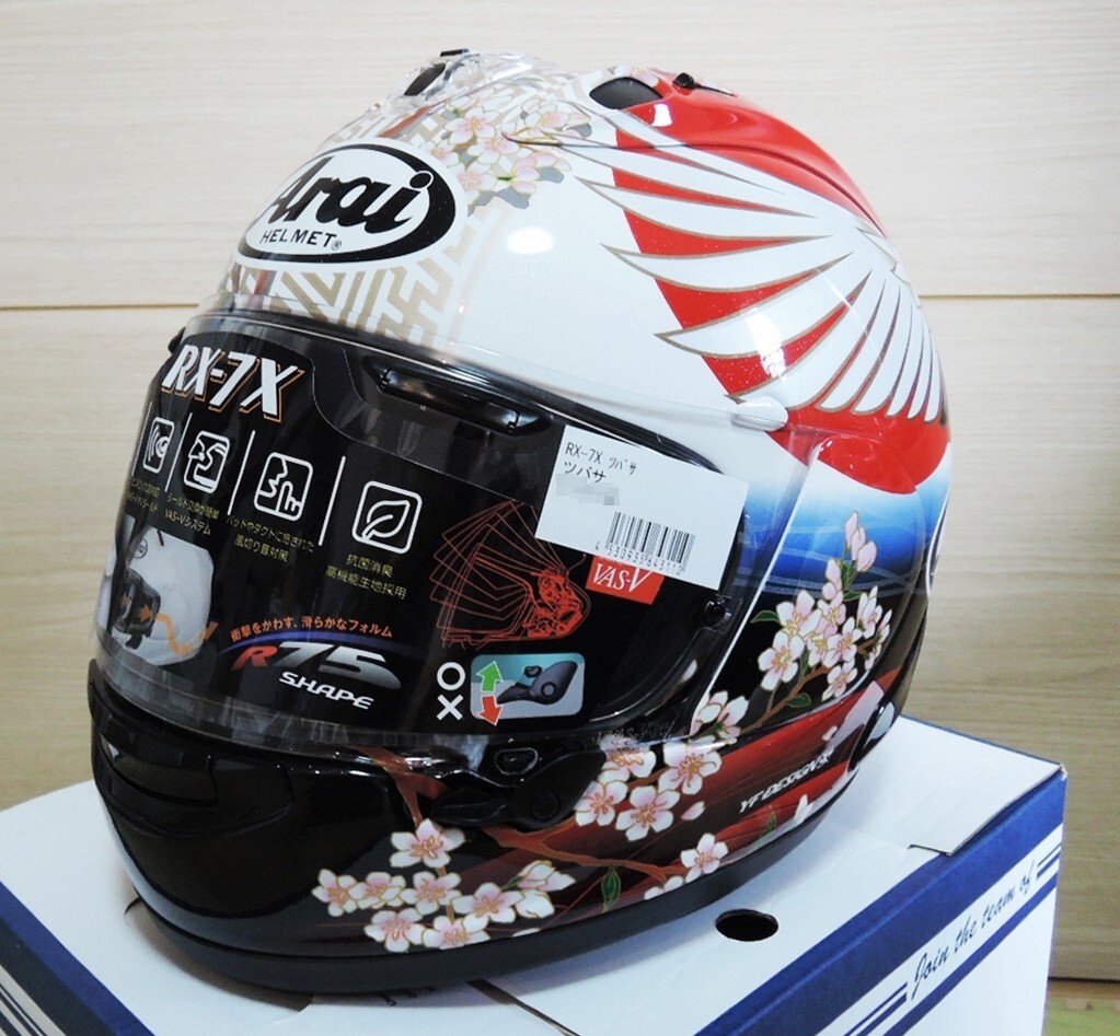 Arai RX-7X ツバサ サイズM （57-58）シールド スポイラー付き Arai RX-7X ツバサ サイズM （57-58）シールド スポイラー付き