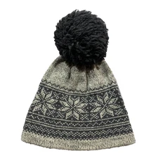 Wool Beanie Adult Top Notch Knits Bobble Extra Large Pom Pom Ski Snowbaord
