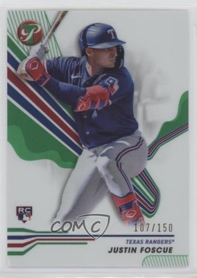 2024 Topps Pristine Green Refractor 107/150 Justin Foscue #241 Rookie RC 19n6