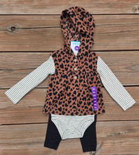 Carter's Baby Girls' 3 Piece Vest Little Jacket Set 24 months NEW 