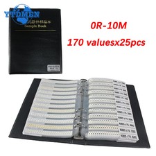 0805 0R-10M ohm Sample Book 1 170 Values 25pcs Each SMD Resistor Assorted Kit