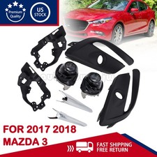 Pair Left Right Led Front Bumper Fog Lights Lamp Lh Rh For 2017-2018 Mazda 3 Us