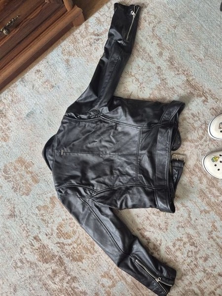 Men Pepe Jeans London Jacket Black Leather 42