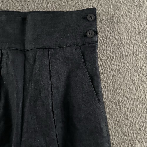 Gigli Womens Pants Blue Size 40 High Rise Dress Pant Career Office Linen Blend - 第 4/19 張圖片