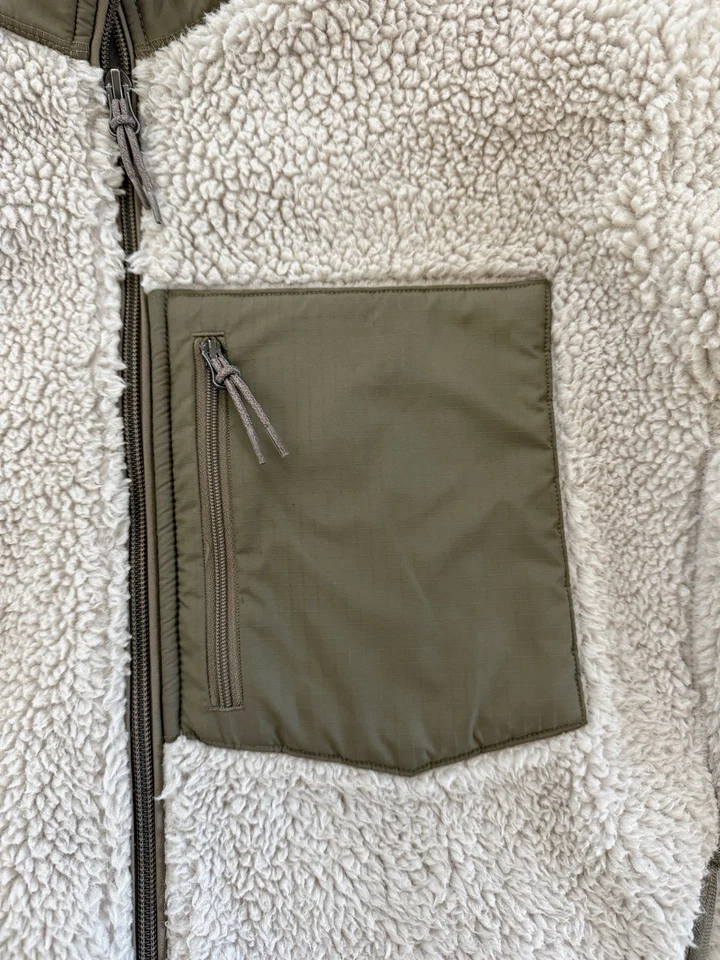 Chaqueta polar con cremallera completa Uniqlo S Sherpa para hombre Foto 2 de 4