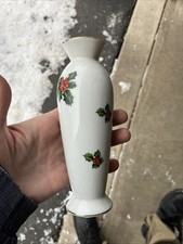 Vintage Lefton China Bud Vase: Handpainted Ho...