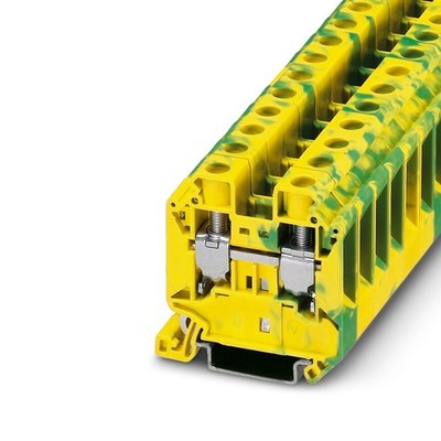 10pcs PHOENIX UT 16-PE 3044212 Ground Terminal 2 Connections Green-yellow New  K