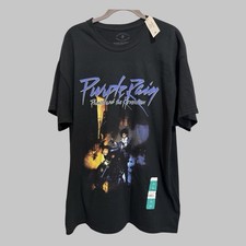 Prince and The Revolution Purple Rain Mens T Shirt Black 80’s Music Band Size XL