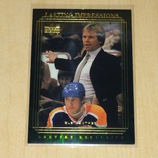 1999-00 UPPER DECK GRETZKY EXCLUSIVE LASTING IMPRESSIONS GLEN SATHER #89 97/99