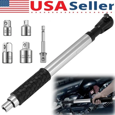 Offset Extension Wrench Electric Drills Ratchet Adapter High Torque Impact Tool