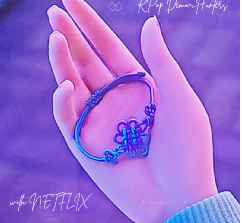 Bracelet Couple K-Pop Demon Hunters – Perles élastiques Avec Lettres, Cadeau Fan Personnalisé