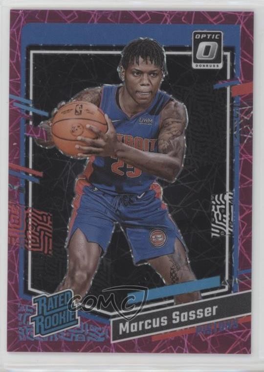 2023 Donruss Optic Rated Rookie Pink Velocity Prizm 8/79 Marcus Sasser #242 1l8n