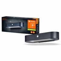 Led AußEnleuchte Wandlampe Endura Style Solar Schwarz IP44 6W Bewegungssensor