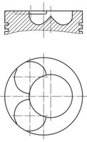Mahle Kolben FüR Audi A3 A4 Seat Alhambra Skoda Octavia II VW Caddy III 03-11