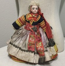 Antique French Fashion Doll ~ 11 Jumeau/Gaultier Bisque Head Original Costume