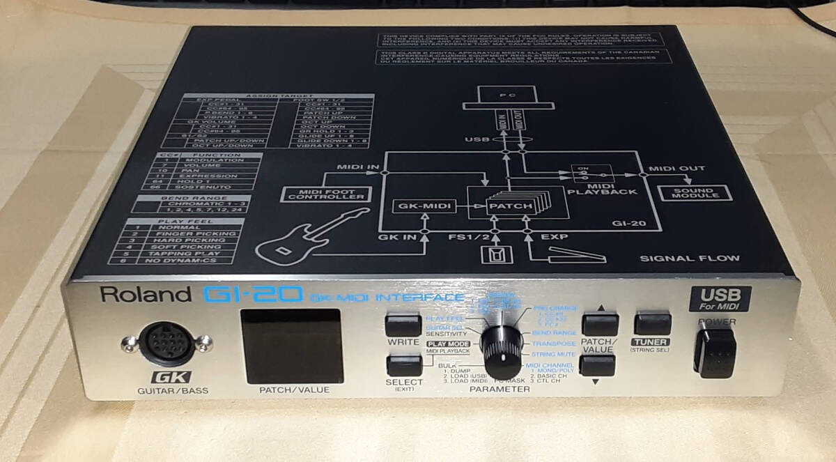 Roland Gi-20 GI20 Guitar Midi Interface 160330 for sale online | eBay