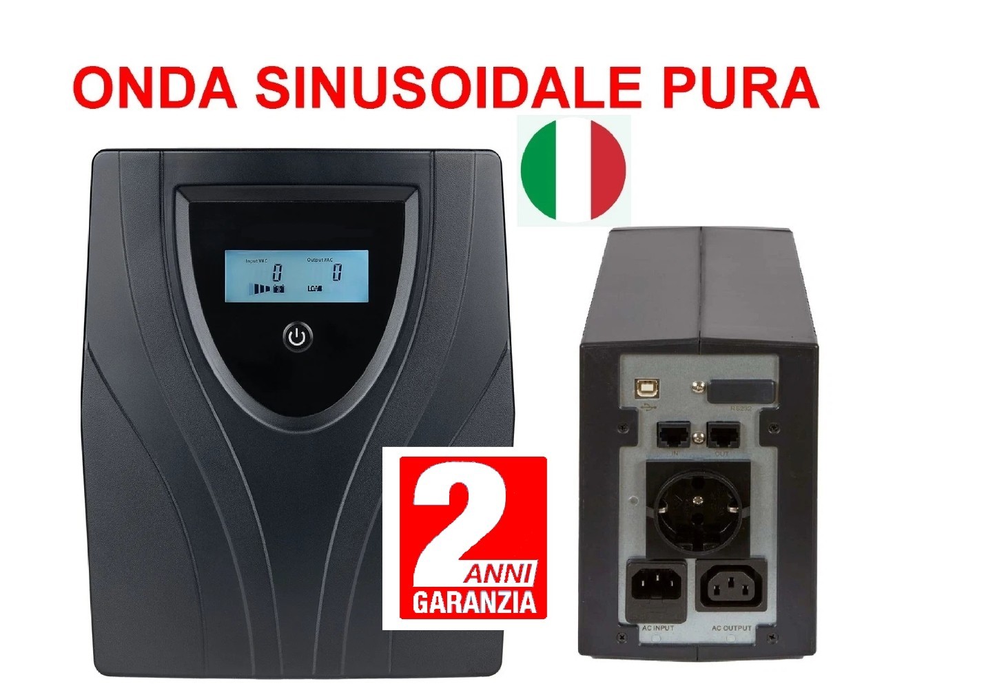 UPS Sinusoidale 1200VA 420W per Casa Smart: Sicurezza Caldaia e PC