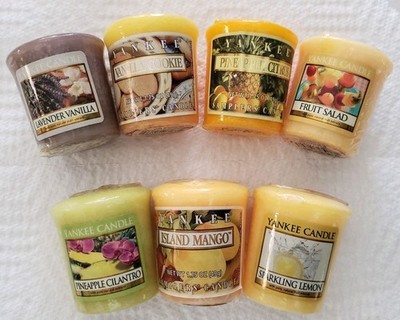 Yankee Candle Votive Sampler Lot of 7 Mixed Scents Retired Discontinued Sealed