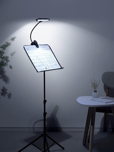 Kootek Music Stand Light, Eye Caring Clip-on Piano Lamp, 360° Flexible Black - Picture 6 of 9