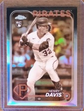 Henry Davis 2024 Topps Chrome Sepia Refractor #260 Rookie Card RC