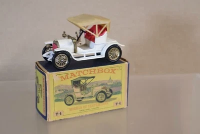 Modèles Matchbox D'Autrefois Y4 1909 OPEL COUPE BOÎTÉ Om - Photo 1/4