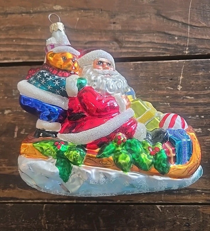 Christopher Radko Ornament Santa