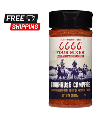6666 Four Sixes Bunkhouse Campfire Seasoning, 6 Ounce