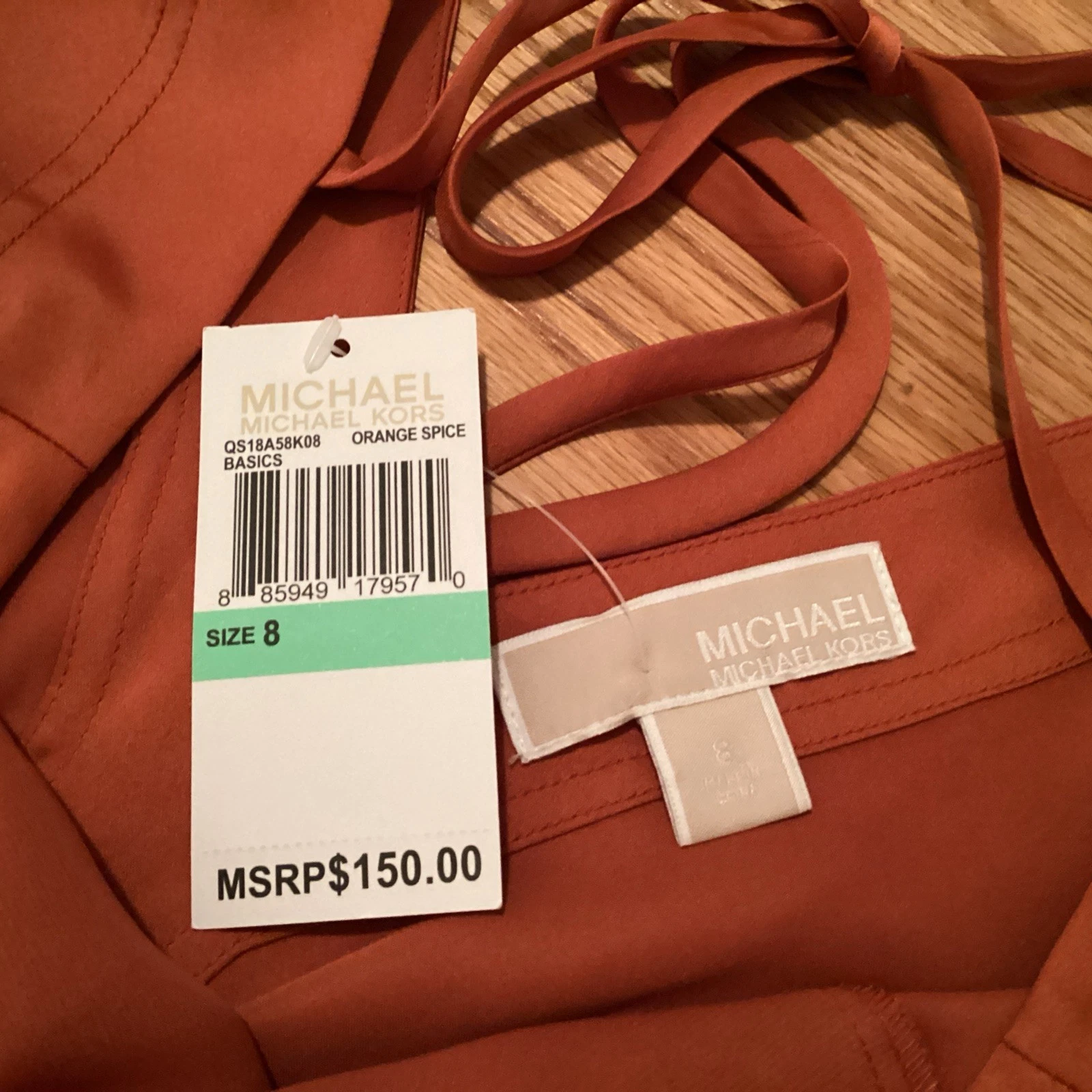 Abito donna arancione Loved Michael Kors nuovo con etichetta tg. 8