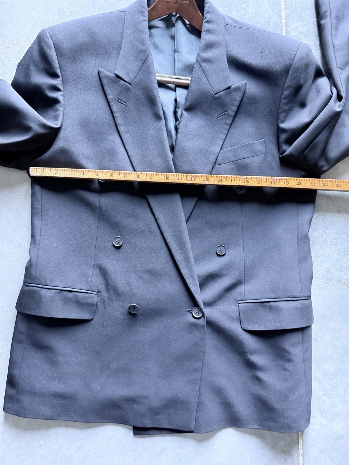 Vtg YSL Yves Saint Laurent Pour Homme Double Brea… - image 12