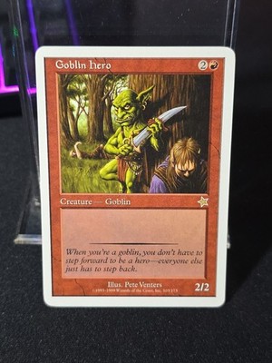 1X MTG Goblin Hero Starter 1999 LP Free Ship