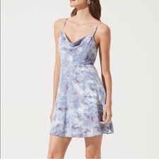 ASTR the Label Mini Satin Multi-Color Dress Size XS