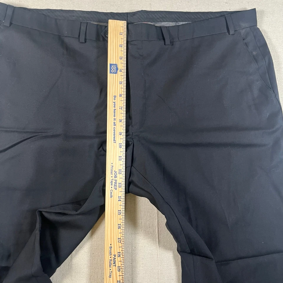 Lauren Ralph Lauren Mens Dress Pants Size 44W 30L Black Formal Wool Stretch - Image 4 of 4