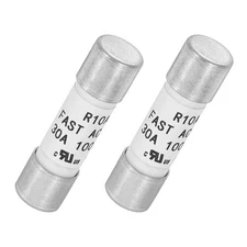 1000V 30A Fast Acting Fuse Ceramic Fuses Current Limiting Protection 2 Pack