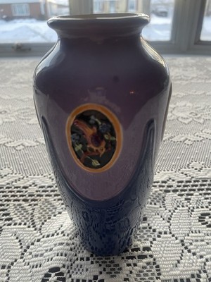 B Bloch Eichwald Pottery  Art Nouveau Vase - Czechoslovakia  463/6 - 1918-39 EUC