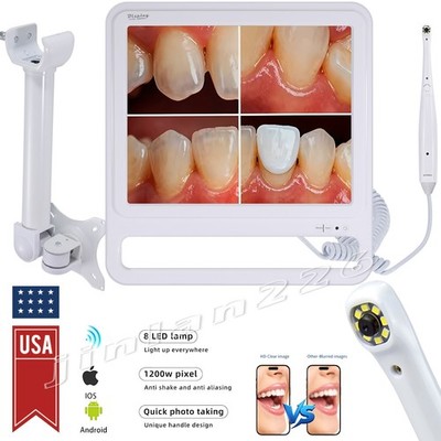 17 Inch Dental Intra Oral Intraoral Camera WIFI Definition Digital Monitor 8 LED