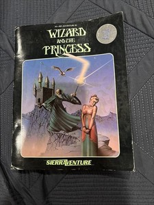 WIZARD AND THE PRINCESS ~ SierraVenture ~ Atari 400/800 Manual Only