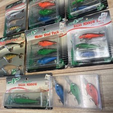 Lot of 20 Vintage New in original packaging Mister Twister BALSA MINNOW 8PACKS. 
