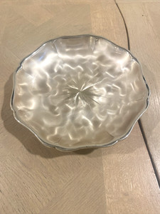 Vintage Silver-plate Tarnish Resistant 3 Foote German Serving Dish, Atomic Star