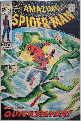 Amazing Spider-Man Silver #71 VF- Quicksilver App 1969 John Romita Sr High Grade