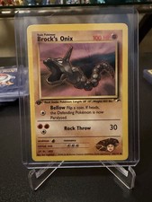 2000 Pokemon 1st Edition Gym Heroes Brock’s Onix | Pack Fresh